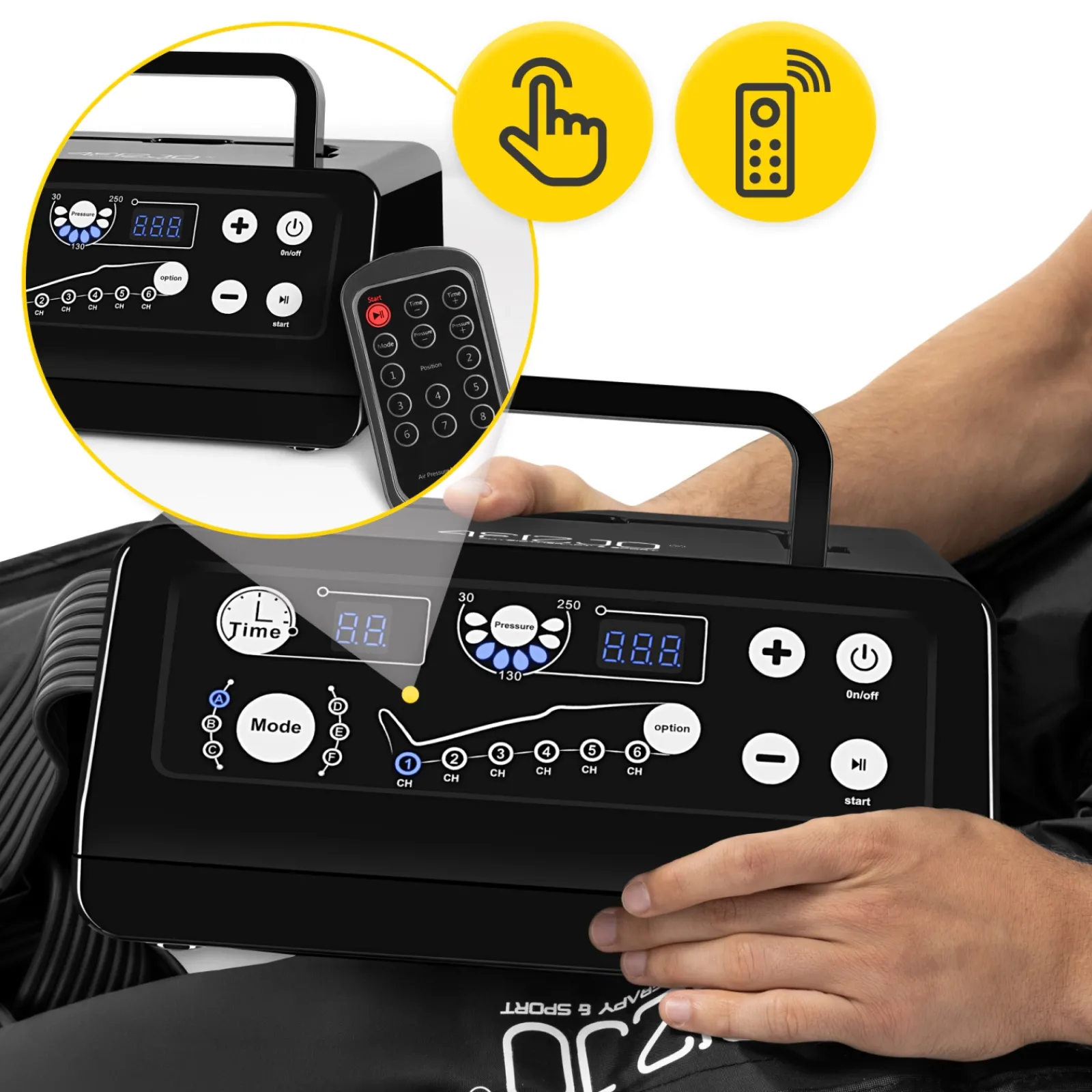 4FIZJO Aparat do drenażu limfatycznego Air Compression Therapy System MED C6 rozm. uniwersalny