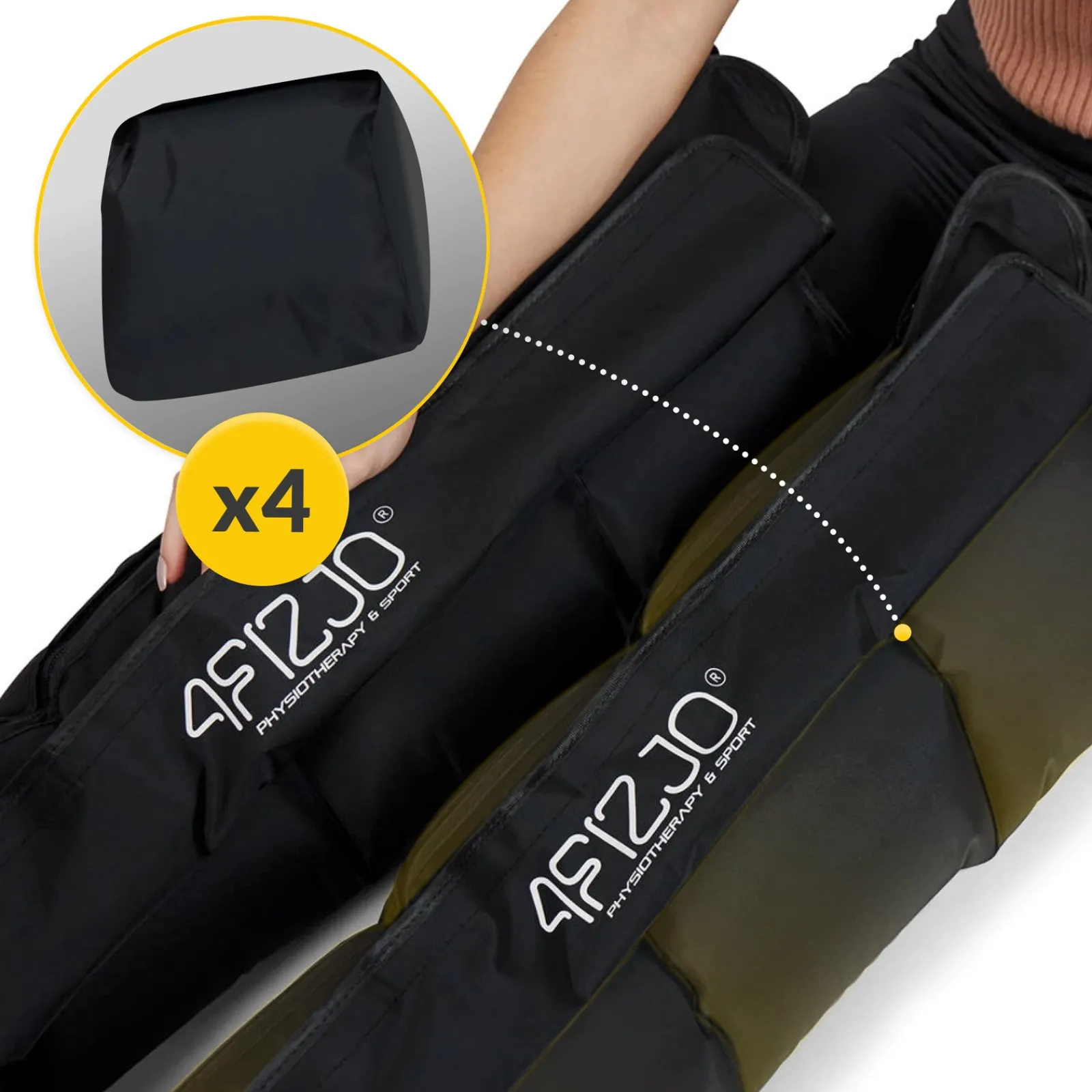 4FIZJO Aparat do drenażu limfatycznego Air Compression Therapy System MED C4 rozm. L/XL Clearance