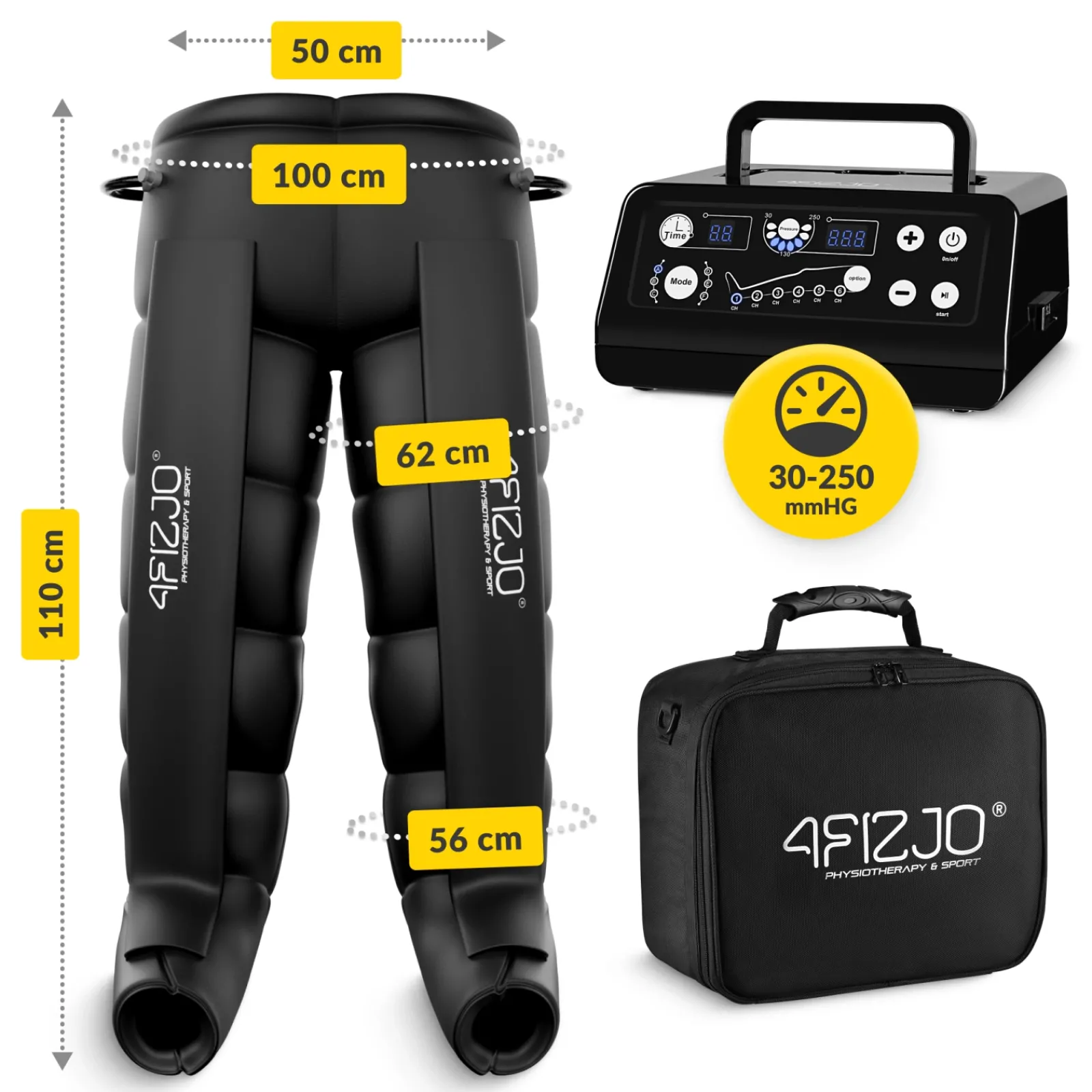 4FIZJO Aparat do drenażu limfatycznego Air Compression Therapy System MED C8 rozm. uniwersalny Outlet