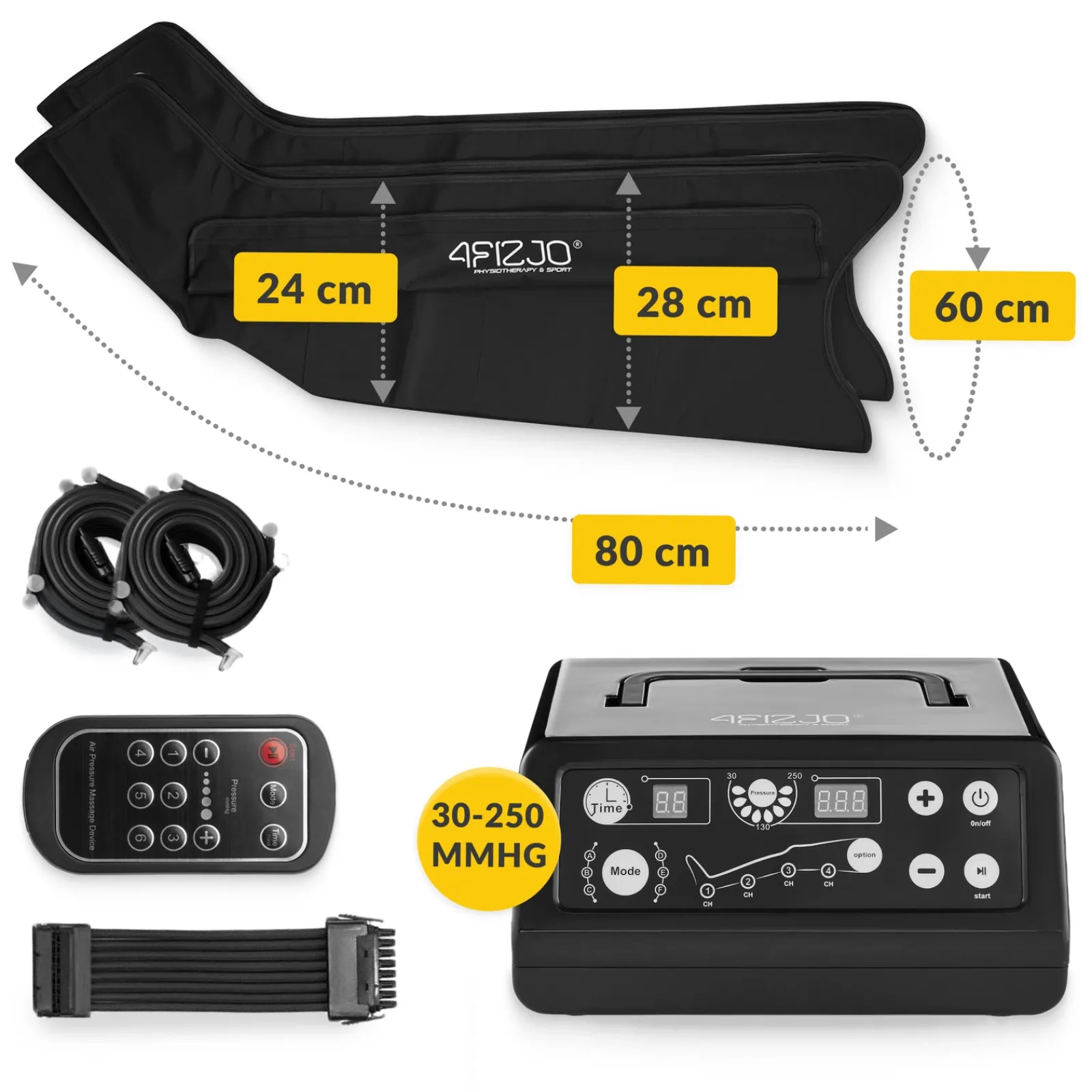4FIZJO Aparat do drenażu limfatycznego Air Compression Therapy System MED C4 rozm. S/M New