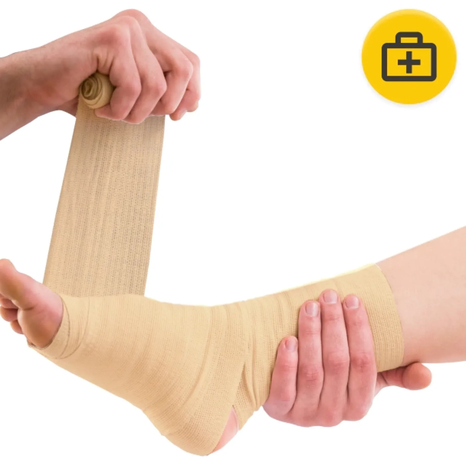 4FIZJO Bandaż kohezyjny samoprzylepny 4,5 m × 10 cm Beżowy Clearance
