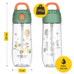 4FIZJO Butelka na wodę dla dzieci BALONY 550 ml New