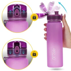 4FIZJO Butelka sportowa na wodę 650 ml różowa Discount