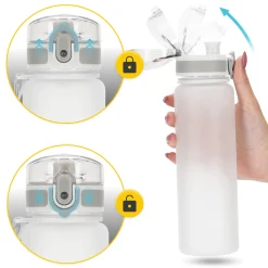 4FIZJO Butelka sportowa na wodę 650 ml szara