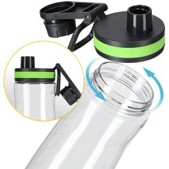 4FIZJO Butelka sportowa na wodę 850 ml zielona Outlet