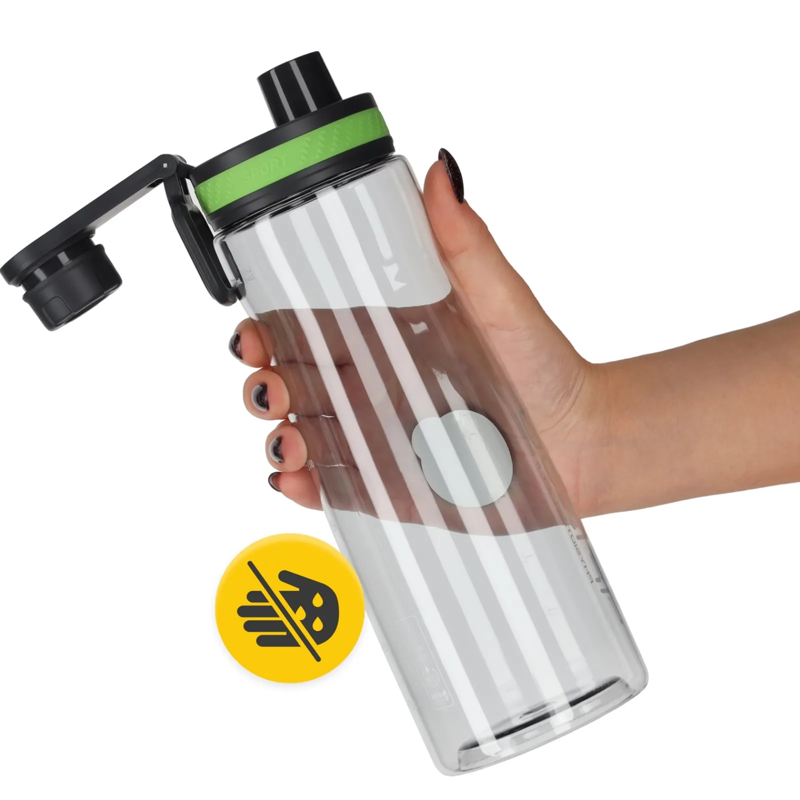4FIZJO Butelka sportowa na wodę 850 ml zielona Outlet