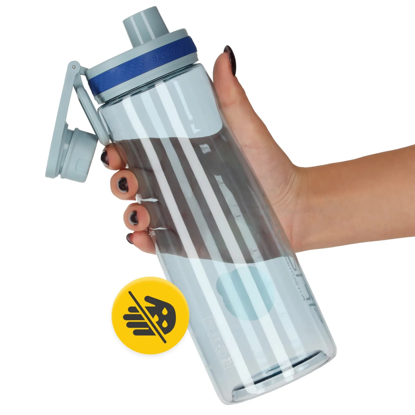 4FIZJO Butelka sportowa na wodę 850 ml niebieska Sale