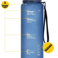4FIZJO Butelka sportowa na wodę 650 ml niebieska Hot