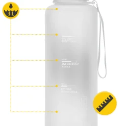4FIZJO Butelka sportowa na wodę 1L szara Hot