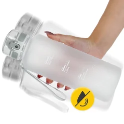 4FIZJO Butelka sportowa na wodę 1L szara Hot