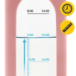 4FIZJO Butelka szklana na wodę 1 L różowa Clearance