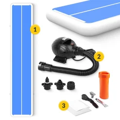 4FIZJO Ścieżka akrobatyczna AIR MAT PRO 10 x 2 x 0,3 m z pompką Clearance