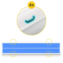 4FIZJO Ścieżka akrobatyczna AIR MAT PRO 10 x 2 x 0,3 m z pompką Clearance