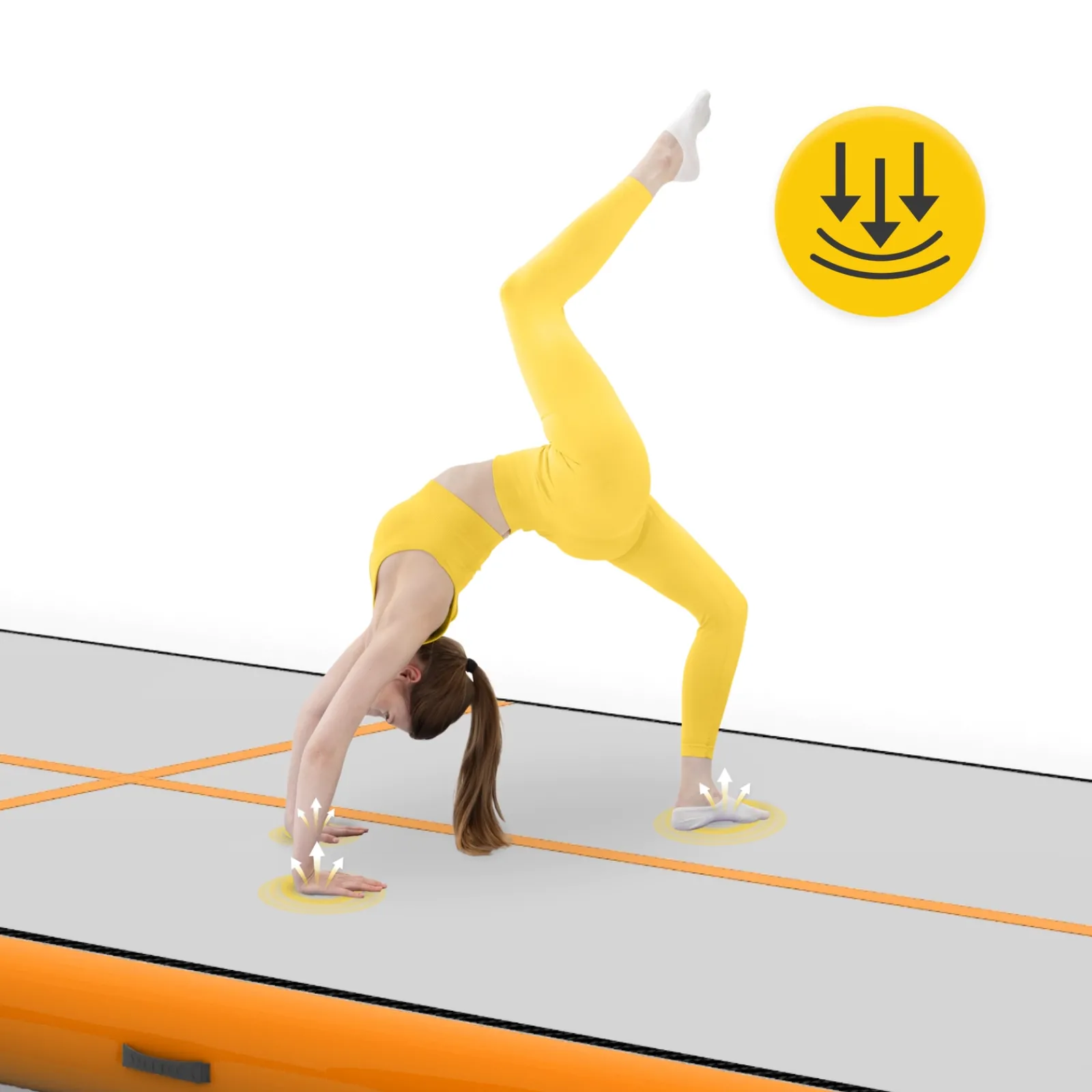 4FIZJO Ścieżka akrobatyczna AIR MAT 5 x 2 x 0,2 m z pompką Hot