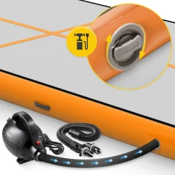 4FIZJO Ścieżka akrobatyczna AIR MAT 5 x 2 x 0,2 m z pompką Hot