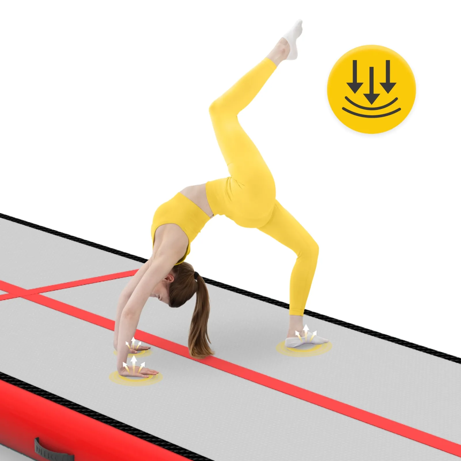 4FIZJO Ścieżka akrobatyczna AIR MAT 6 x 1 x 0,15 m z pompką Clearance
