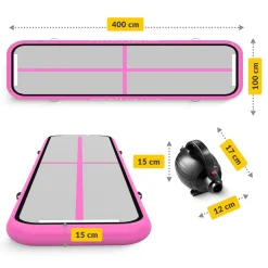 4FIZJO Ścieżka akrobatyczna AIR MAT 4 x 1 x 0,15 m New