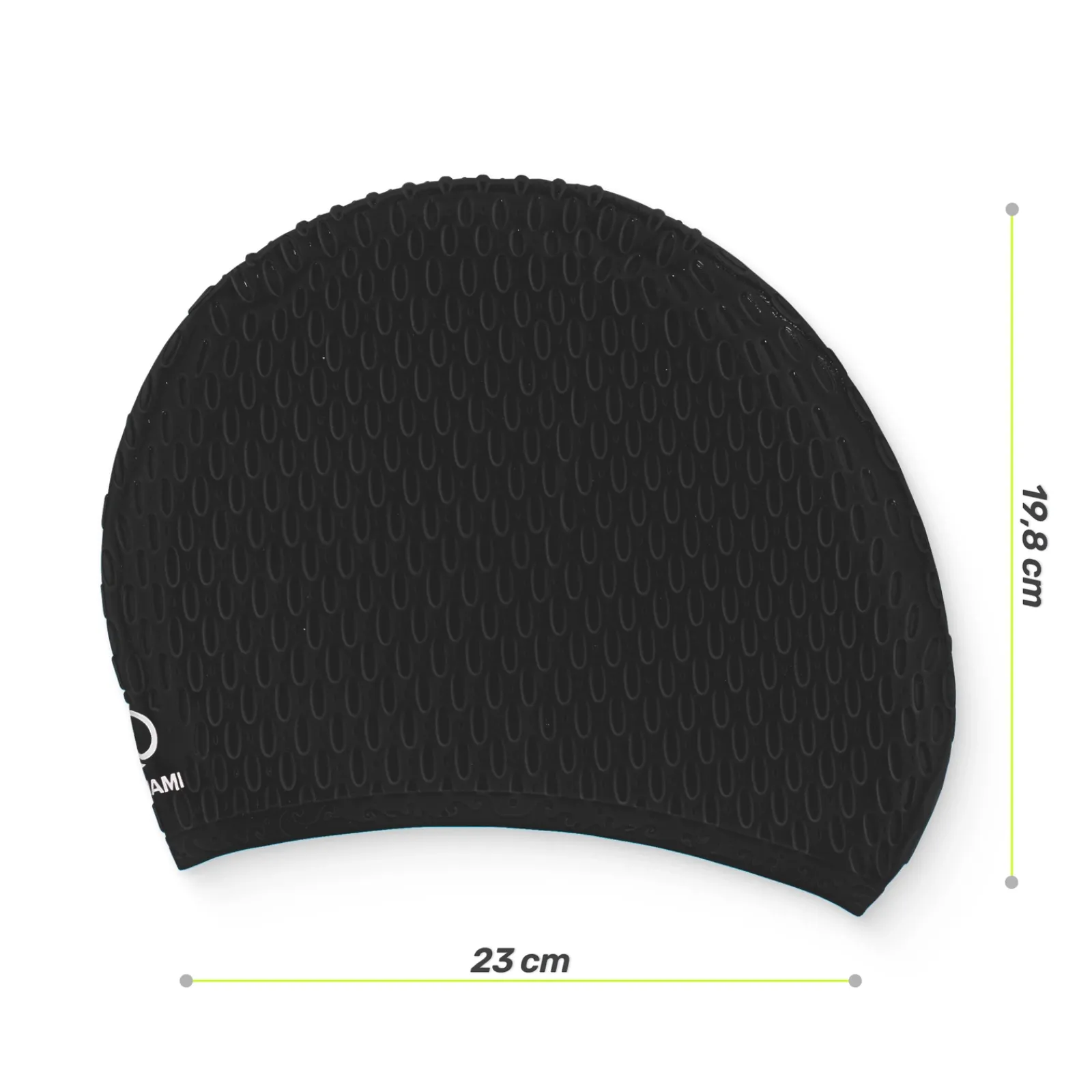 4FIZJO Czepek na basen damski TSUNAMI TEXTURE czarny Clearance