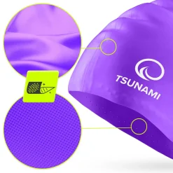4FIZJO Czepek na basen unisex TSUNAMI fioletowy Discount