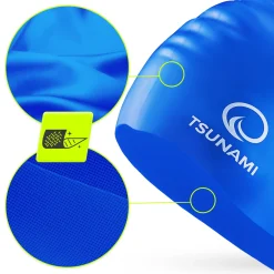 4FIZJO Czepek na basen unisex TSUNAMI PRO niebieski Sale