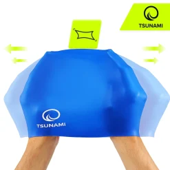 4FIZJO Czepek na basen unisex TSUNAMI PRO niebieski Sale