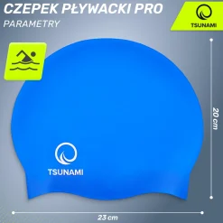 4FIZJO Czepek na basen unisex TSUNAMI PRO niebieski Sale