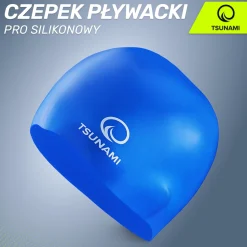 4FIZJO Czepek na basen unisex TSUNAMI PRO niebieski Sale