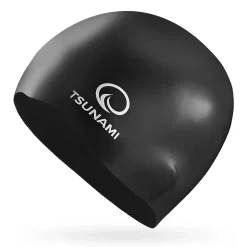 4FIZJO Czepek na basen unisex TSUNAMI PRO czarny Hot