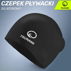 4FIZJO Czepek na basen unisex TSUNAMI czarny Hot