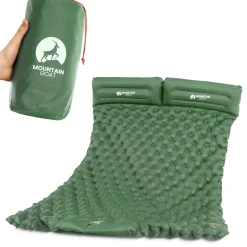 4FIZJO Dmuchany materac turystyczny dwuosobowy samopompujący Mountain Goat khaki Hot