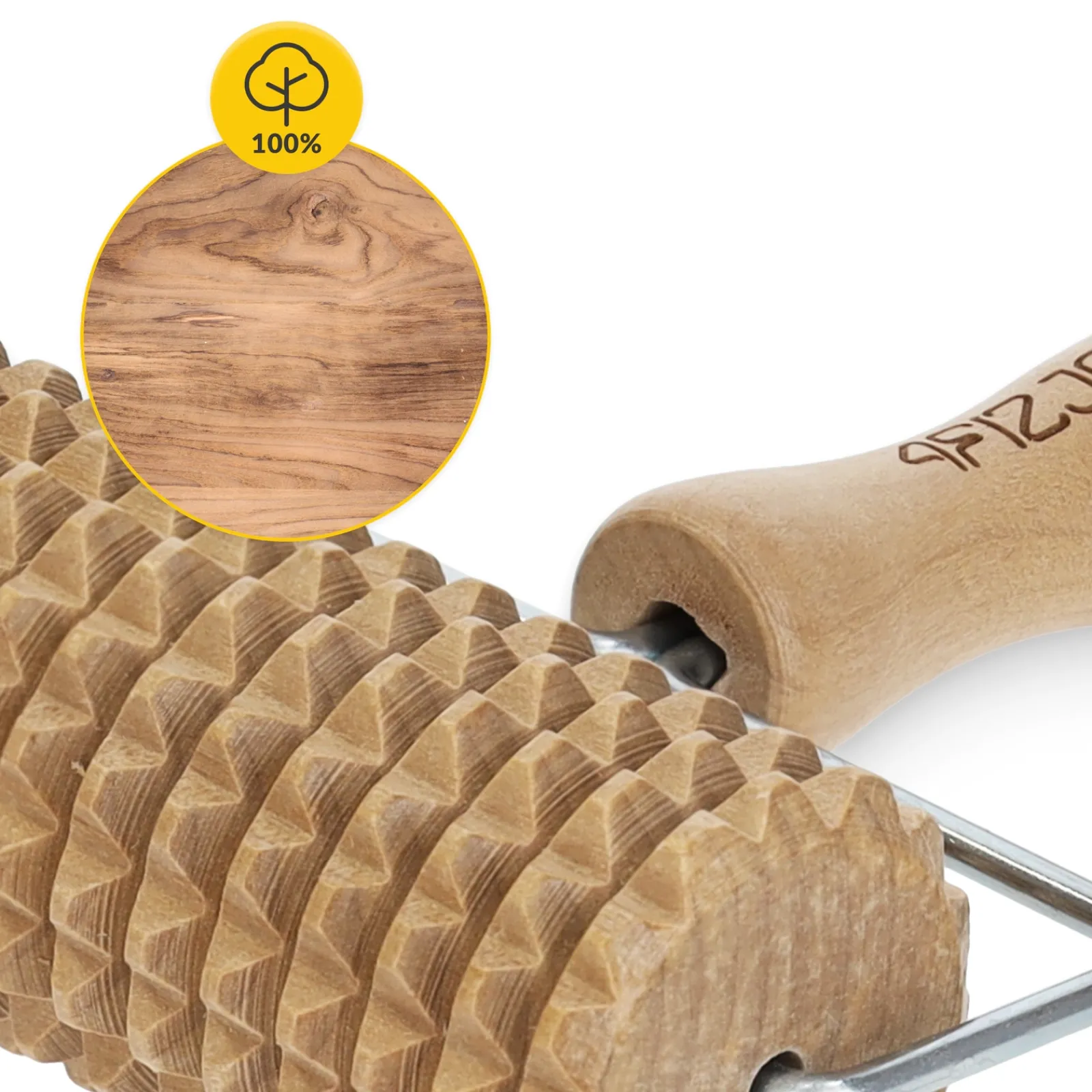 4FIZJO Drewniany roller do masażu ciała duży Clearance