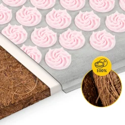 4FIZJO ECO Mata do akupresury z poduszką XL różowa New