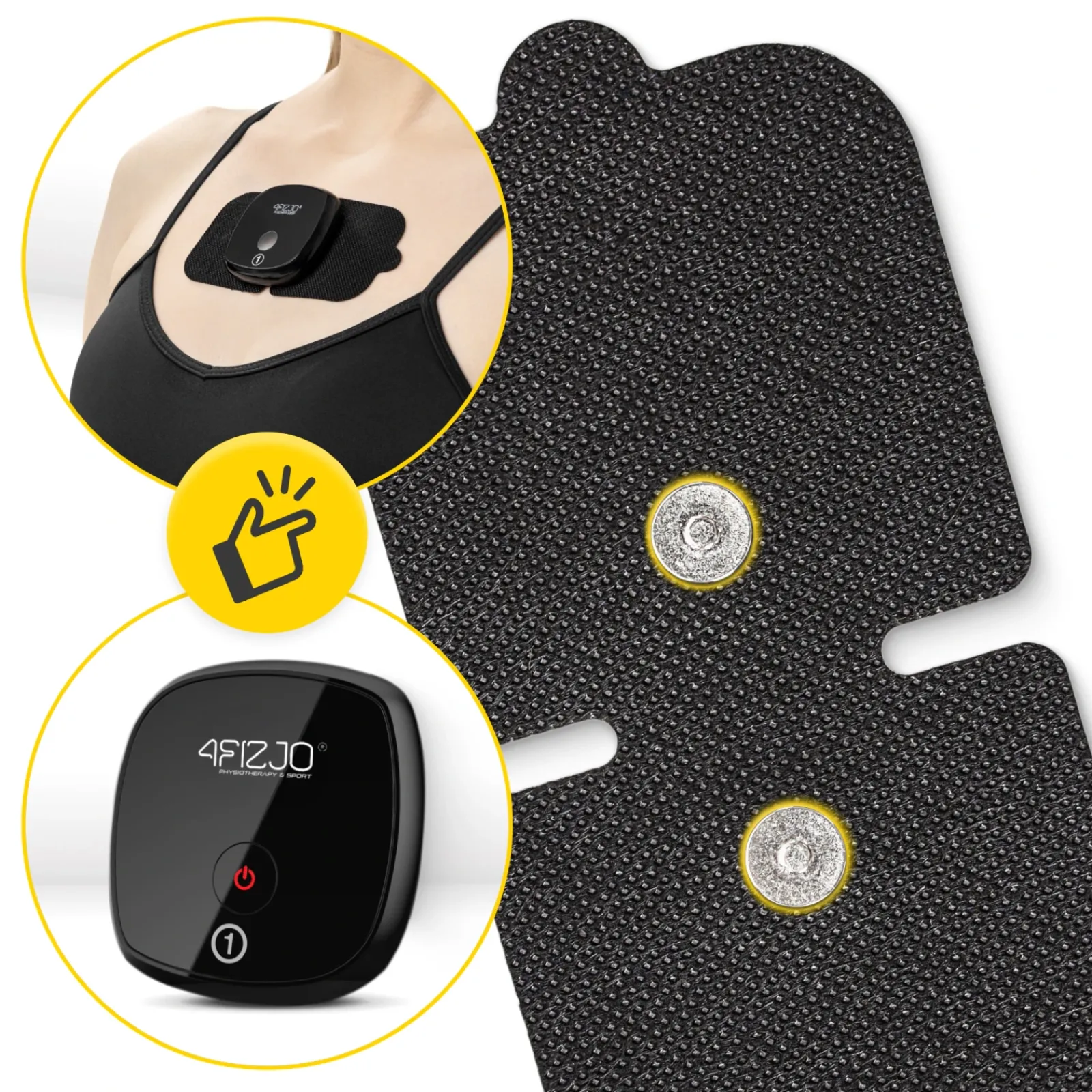 4FIZJO Elektrody żelowe do elektrostymulacji Combo LITE 2 szt. Best