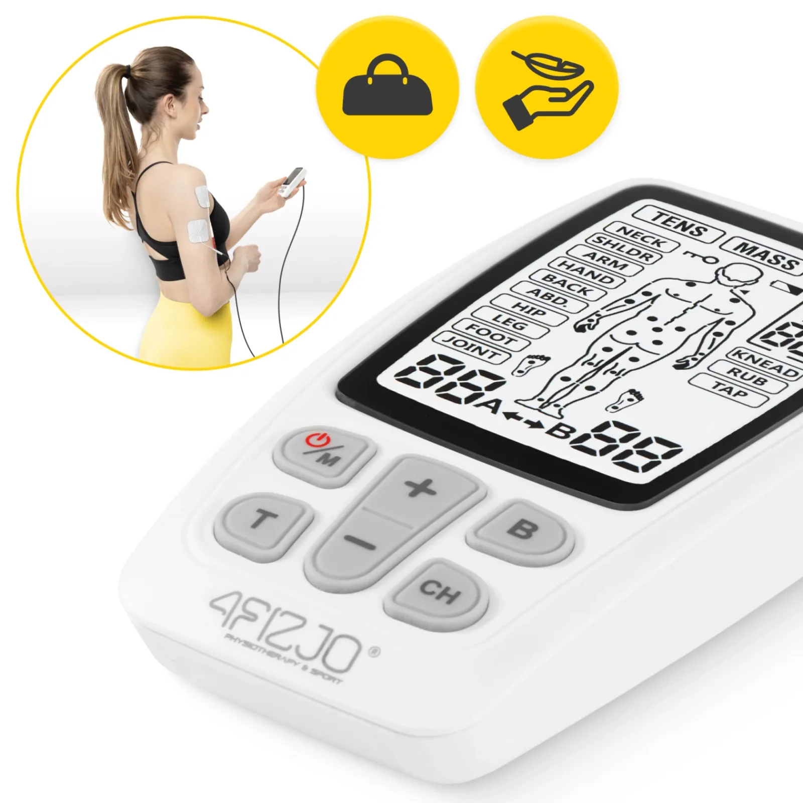 4FIZJO Elektrostymulator mięśni MED+ Hot