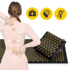 4FIZJO ERGO Mata do akupresury z poduszką XL czarna Hot
