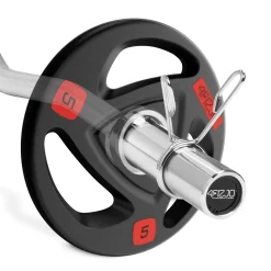 4FIZJO Gryf olimpijski lekko łamany 120 cm z łożyskami - 10 kg Outlet