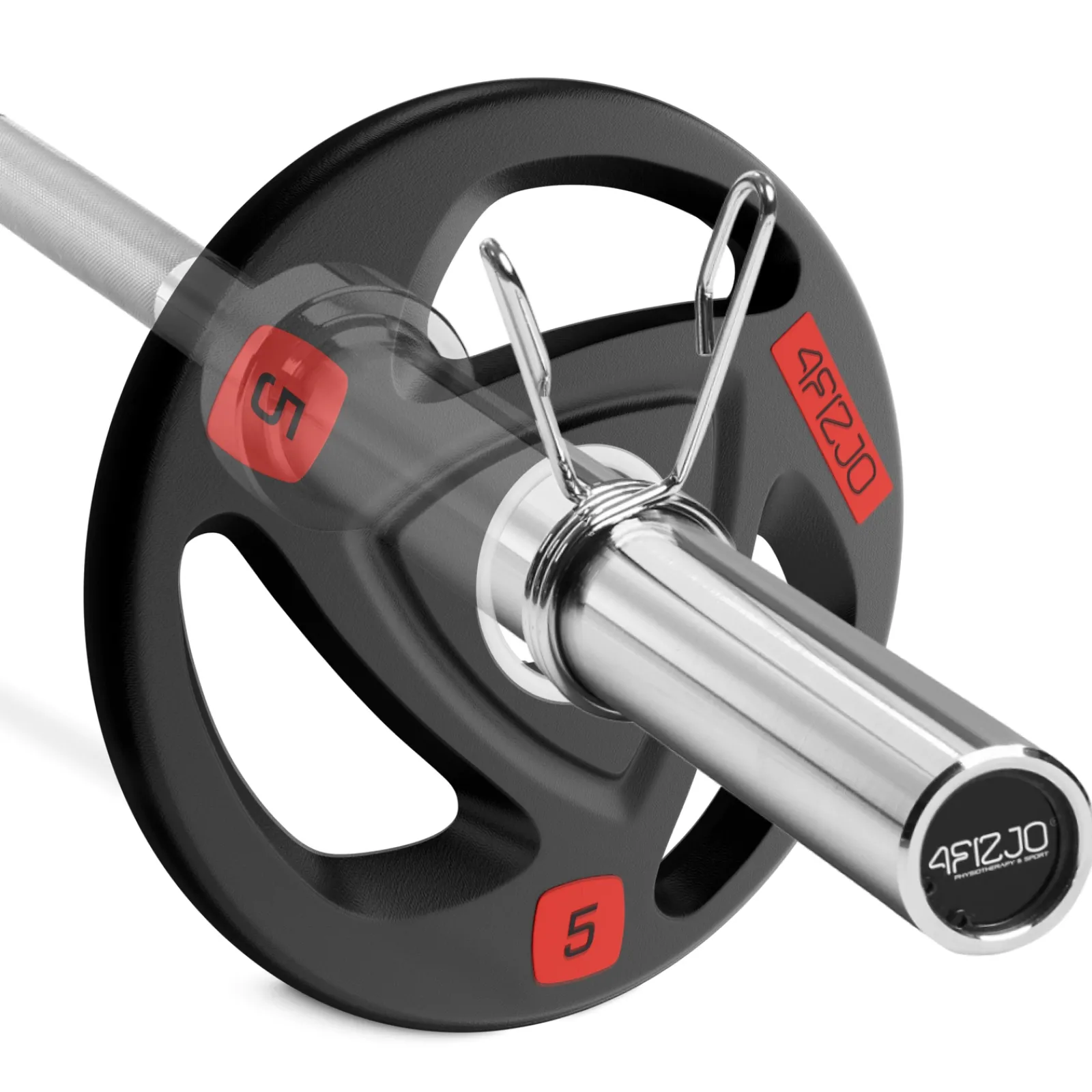 4FIZJO Gryf olimpijski prosty 220 cm z łożyskami - 20 kg Sale