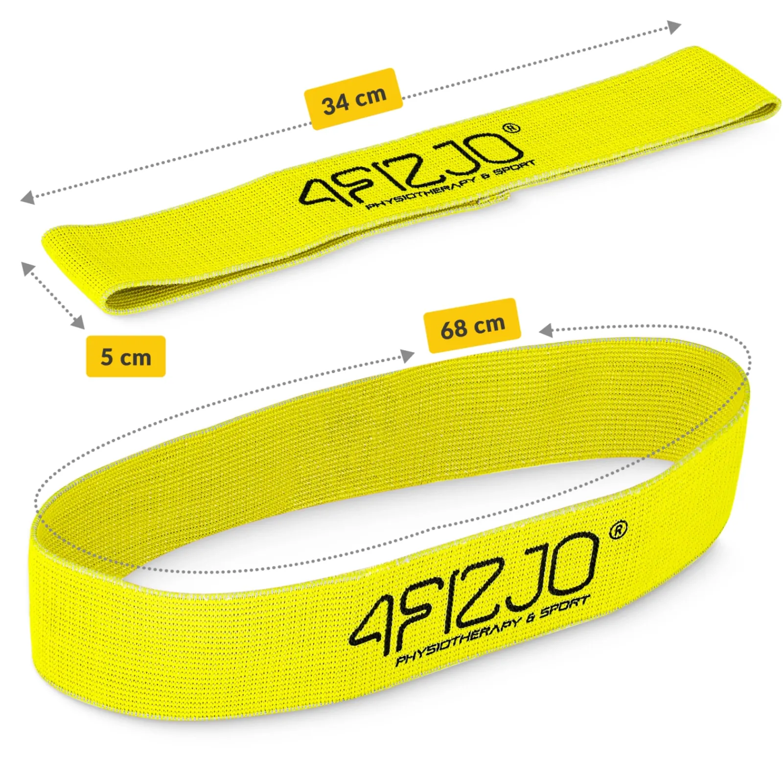 4FIZJO Guma materiałowa do ćwiczeń FLEX BAND 23-29 kg Hot