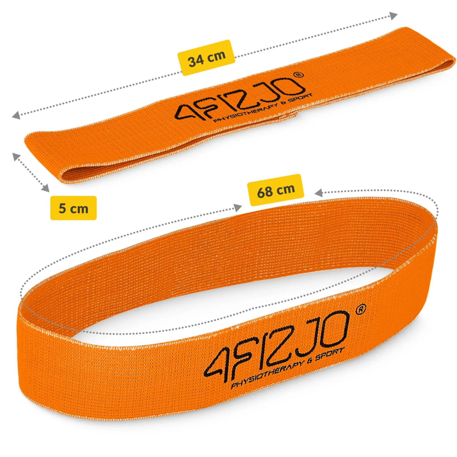 4FIZJO Guma materiałowa do ćwiczeń FLEX BAND 1-5 kg Best