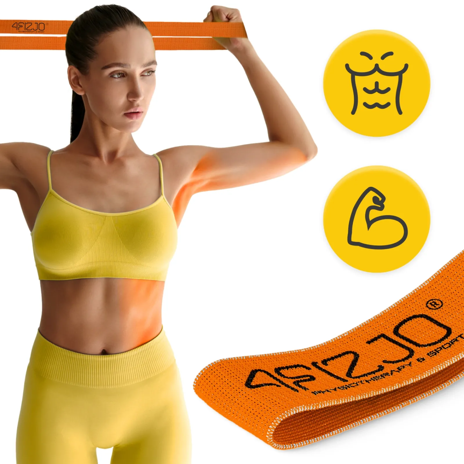 4FIZJO Guma materiałowa do ćwiczeń FLEX BAND 1-5 kg Best