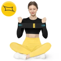 4FIZJO Guma materiałowa do ćwiczeń HIP BAND 10-15 kg Czarny / Żółty Online