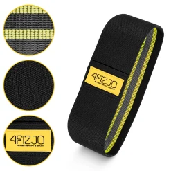 4FIZJO Guma materiałowa do ćwiczeń HIP BAND 10-15 kg Czarny / Żółty Online