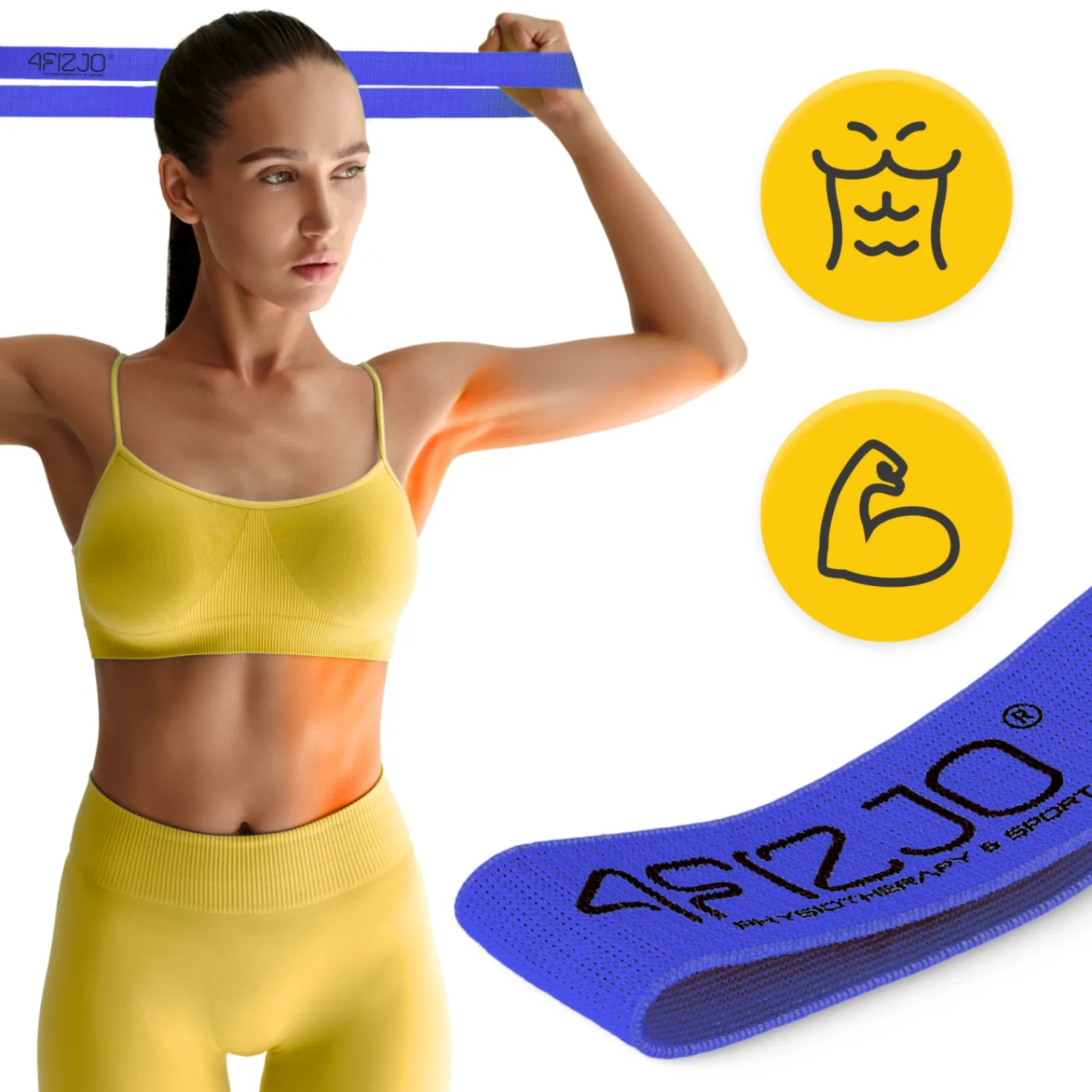 4FIZJO Guma materiałowa do ćwiczeń FLEX BAND 10-15 kg Online