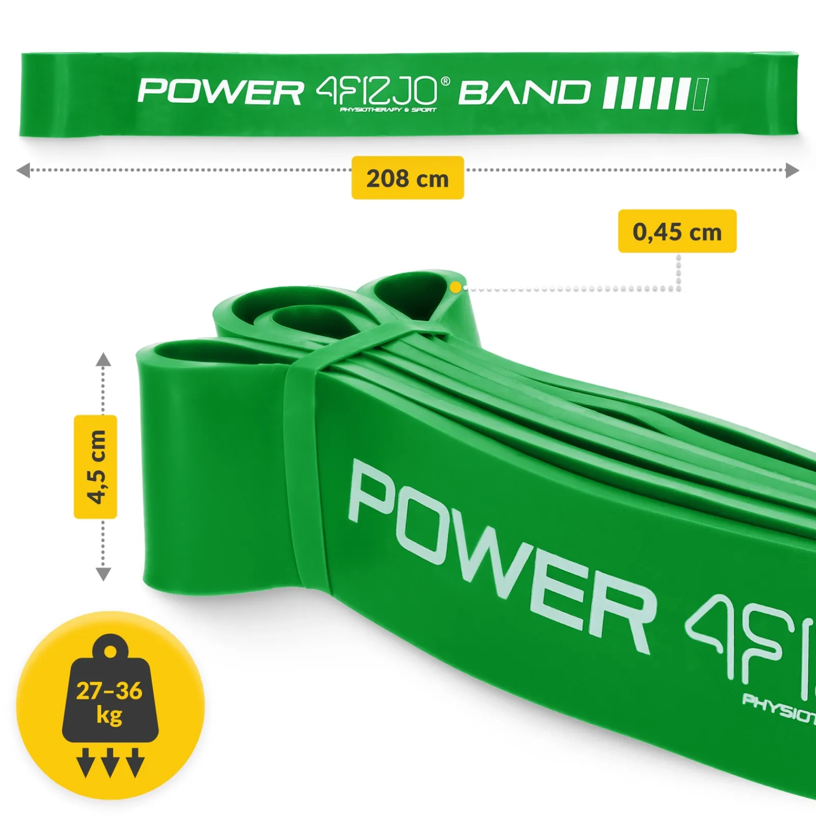 4FIZJO Guma oporowa do ćwiczeń POWER BAND 27-36 kg Clearance