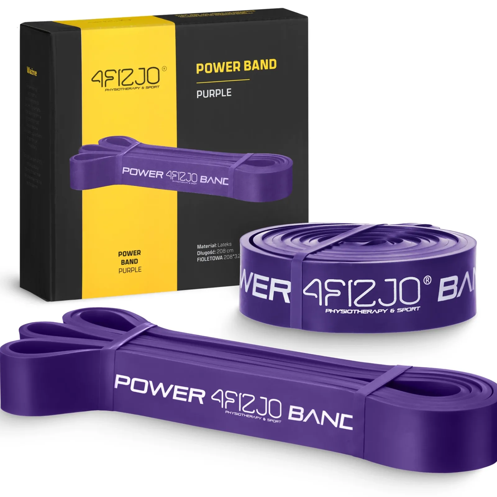 4FIZJO Guma oporowa do ćwiczeń POWER BAND 17-26 kg Hot
