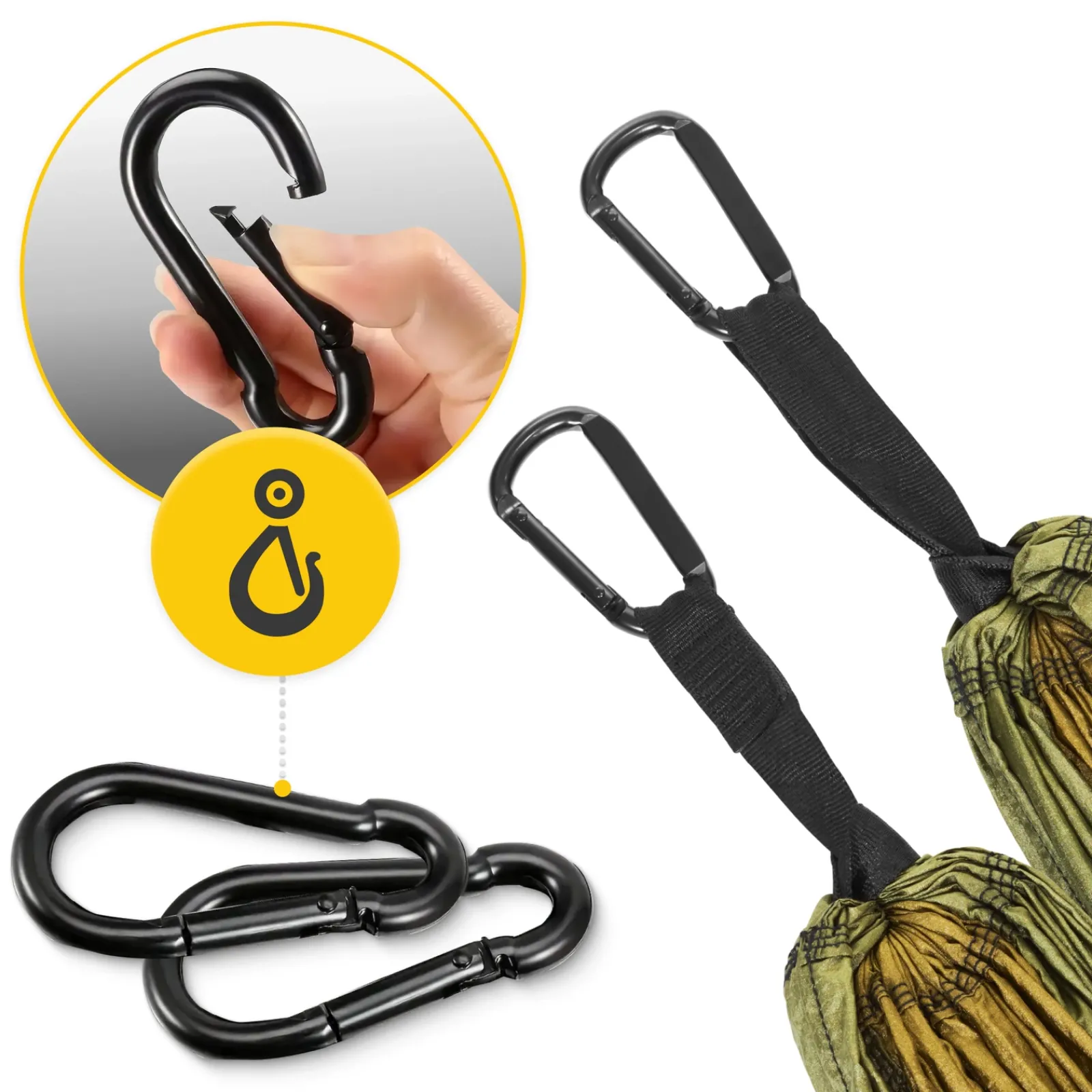 4FIZJO Hamak turystyczny dwuoosobowy z moskitierą Mountain Goat Clearance