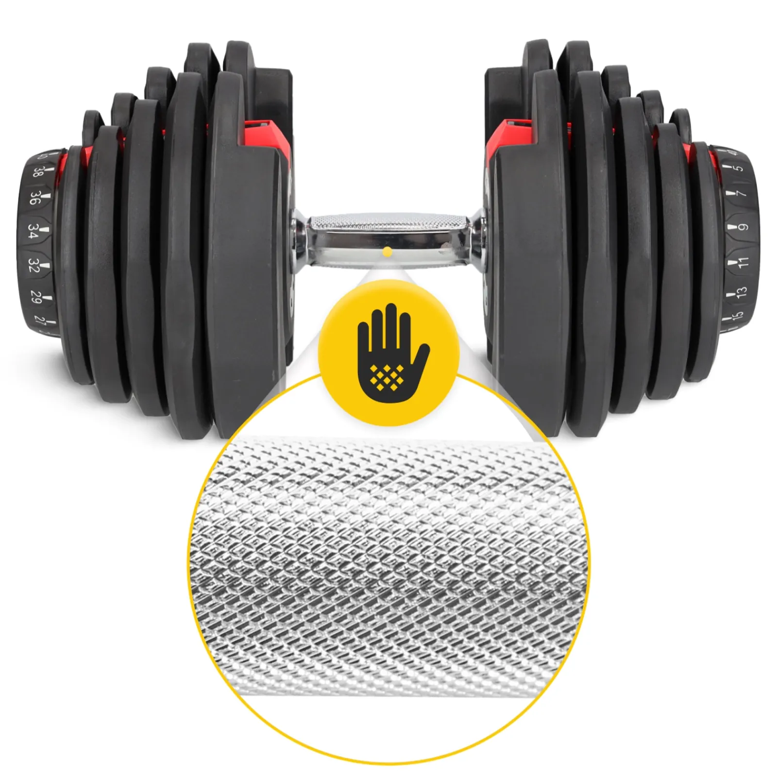4FIZJO Hantel regulowany do ćwiczeń Premium 40 kg New