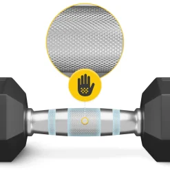 4FIZJO Hantel stalowy HEX 1 x 10 kg