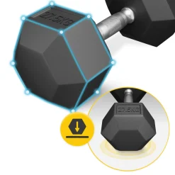 4FIZJO Hantel stalowy HEX 1 x 27,5 kg Outlet
