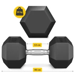4FIZJO Hantel stalowy HEX 1 x 30 kg Discount